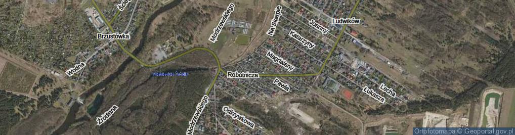 Zdjęcie satelitarne Pauliny ul.